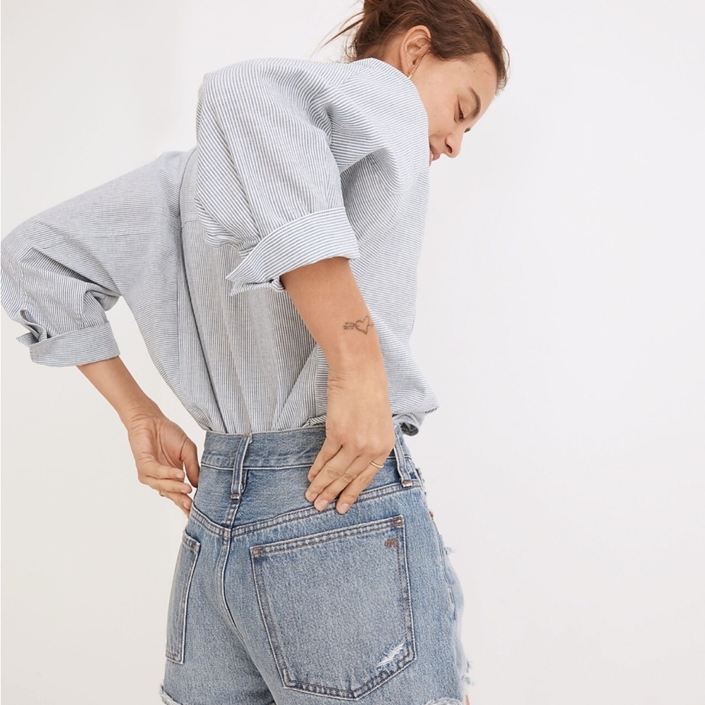 Madewell relaxed denim shorts, renfield wash - Picture 4 of 5